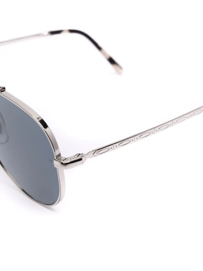 Ray Ban Tinted Aviator Sunglasses In Silber