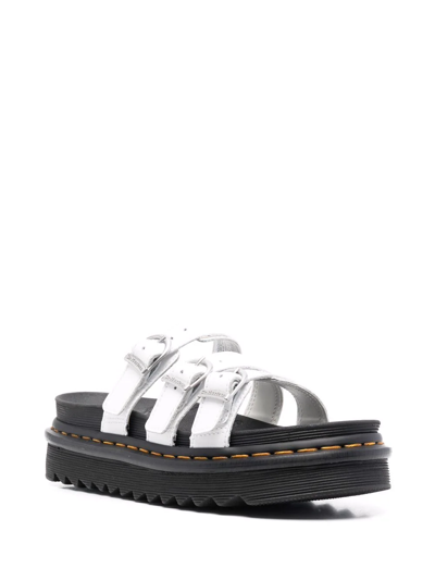 Shop Dr. Martens' Blaire Slip-on Sandals In Weiss