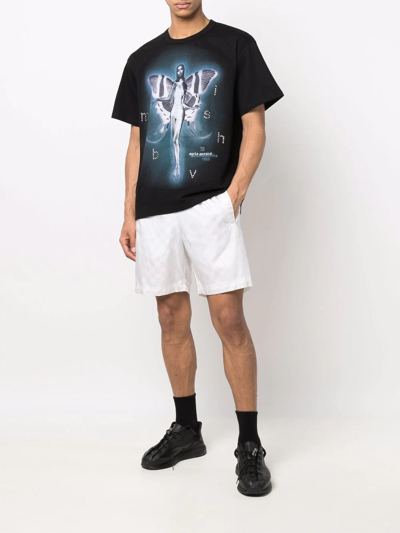 Misbhv Monogram-print Track Trousers In Weiss