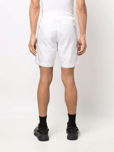 Misbhv Monogram-print Track Trousers In Weiss