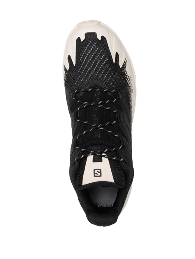 Salomon Black & Off-white Cross Advanced Sneakers In Schwarz