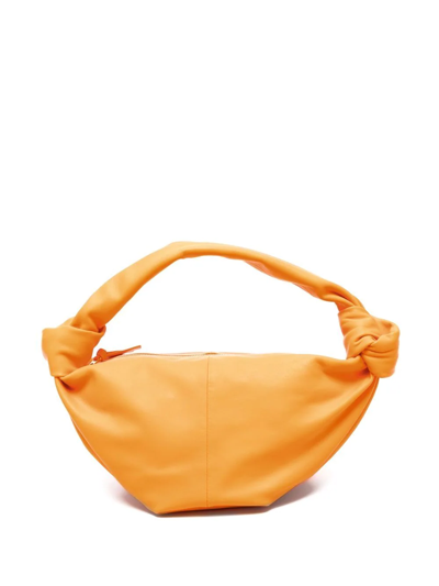 Shop Bottega Veneta Double Knot Mini Bag In Orange