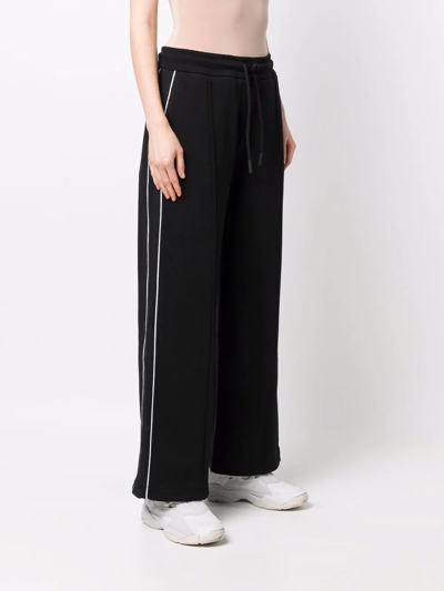 Moose Knuckles Malibu Logo Plaque Drawstring Pants In Schwarz