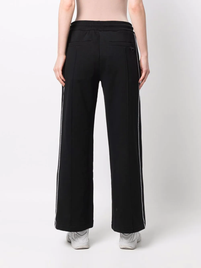Moose Knuckles Malibu Logo Plaque Drawstring Pants In Schwarz