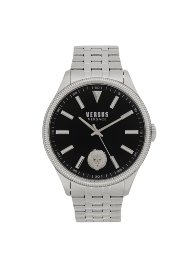 Shop Versus Men's 45mm Stainless Steel Bracelet Watch In Black