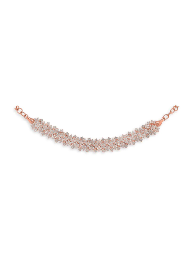 Shop Diana M Jewels Women's 14k Rose Gold & 3 Tcw Diamond Bracelet