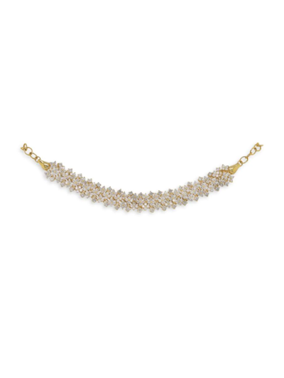 Shop Diana M Jewels Women's 14k Yellow Gold & 3.00 Tcw Diamond Mesh Bracelet