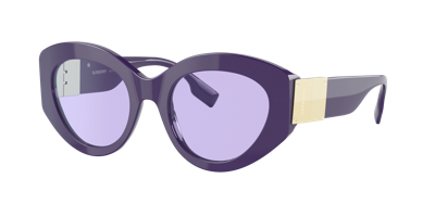 Shop Burberry Woman Sunglass Be4361 Sophia In Violet