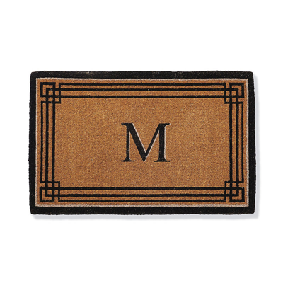 Frontgate Windsor Monogrammed Coco Door Mat
