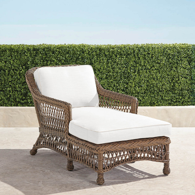 Frontgate Hampton Chaise In Driftwood Finish