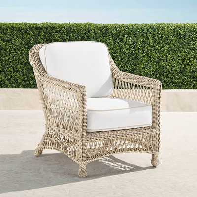 Frontgate Hampton Lounge Chair In Ivory Finish