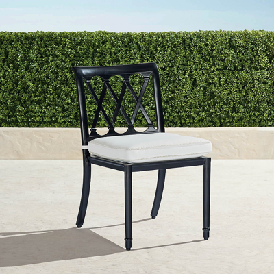 Frontgate Set Of 2 Grayson Dining Side Chairs In Black Finish