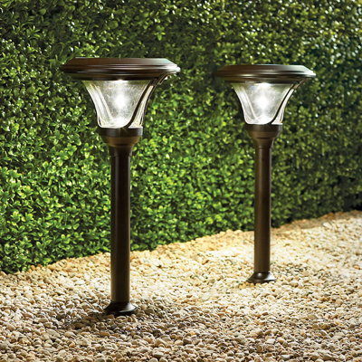 FRONTGATE SET OF 2 PRO SERIES VI SOLAR PATH LIGHT 