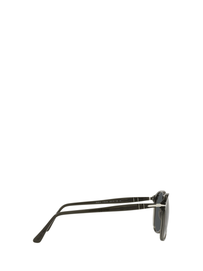Shop Persol Po9649s Taupe Grey Transparent Male Sunglasses