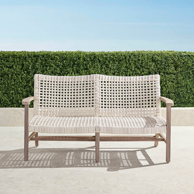 Frontgate Isola Loveseat In Weathered Finish