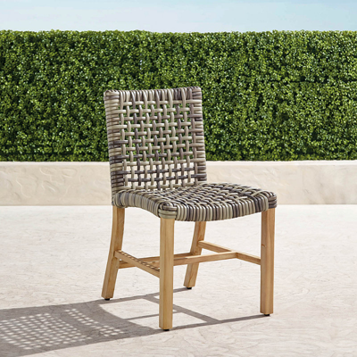 Frontgate Set Of 2 Isola Side Chair In Natural Finish