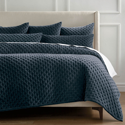 Frontgate Rumi Velvet Bedding In Gray