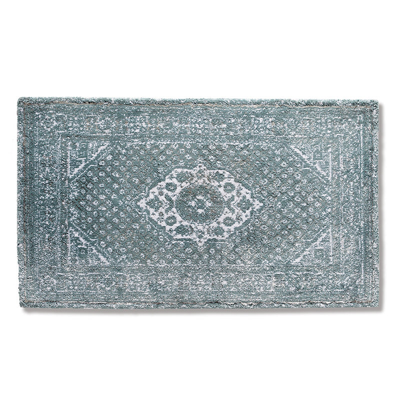 Frontgate Naomi Vintage Bath Rug In Carbon