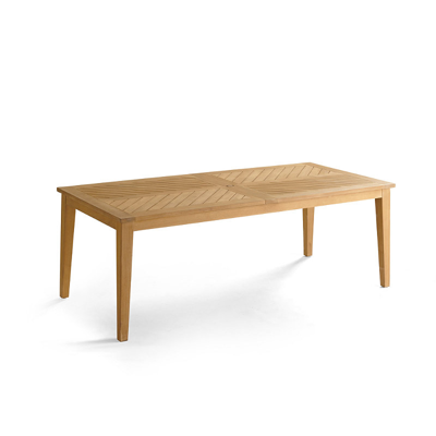 FRONTGATE CHEVRON TEAK DINING TABLE TAILORED FURNITURE COVER 
