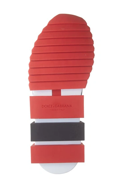 Shop Dolce & Gabbana Sorrento Logo Slip-on Sneaker In Rosso/nero