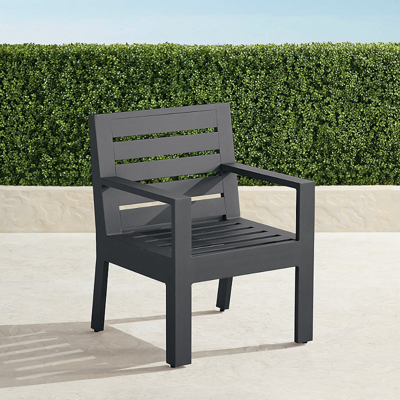 Frontgate Set Of 2 St. Kitts Dining Armchairs In Aluminum