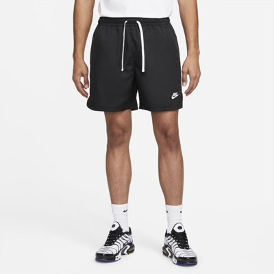 Shop Nike Men's  Sportswear Sport Essentials Woven Lined Flow Shorts In Black