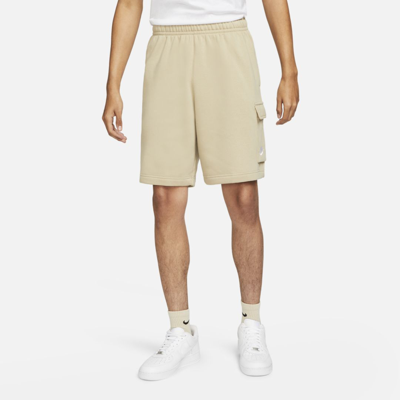 Shop Nike Sportswear Club Men's Cargo Shorts In Limestone,limestone,white