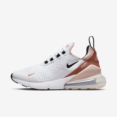 Nike Air Max 270 Women's Shoes In White/black/pink Oxford/burnt Sunrise |  ModeSens