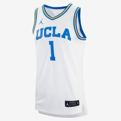 Shop Jordan College Basketball Jersey In White