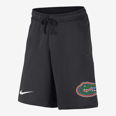 Shop Nike Men's College Club Fleece Swoosh (florida) Shorts In Grey