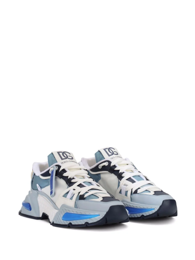 Shop Dolce & Gabbana Airmaster Panelled Sneakers In Blue