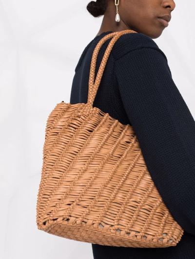Shop Officine Creative Susan Woven Tote Bag In Neutrals