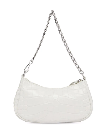 Shop Balenciaga Mini Le Cagole Shoulder Bag In Weiss