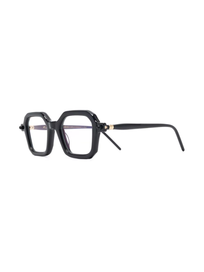 Shop Kuboraum P9 Square-frame Glasses In Black