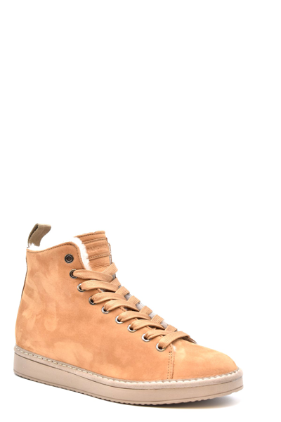 Shop Pànchic Panchic High-top Sneakers In Cammello