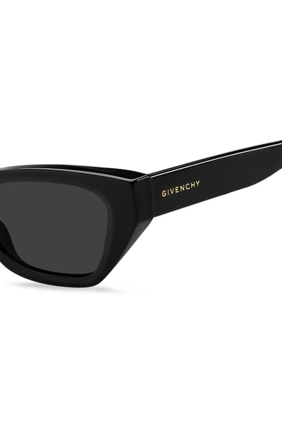 Shop Givenchy 52mm Cat Eye Sunglasses In Black / Grey