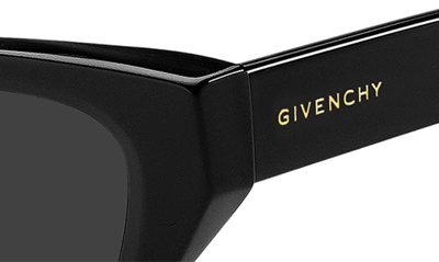 Shop Givenchy 52mm Cat Eye Sunglasses In Black / Grey