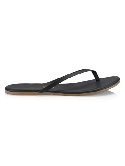 Shop Tkees Women's Solids Leather Flip Flops In Sable