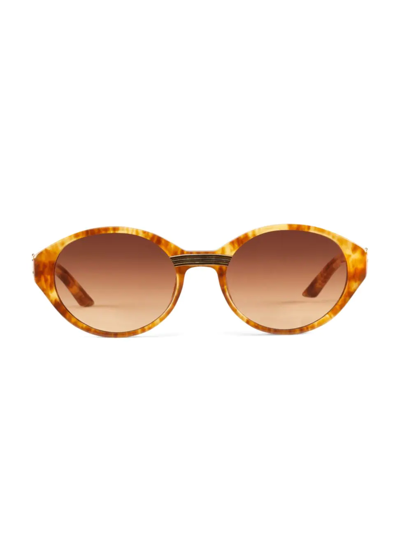 Shop Casablanca Men's Masao San Cannes 56mm Sunglasses In Gold Brown
