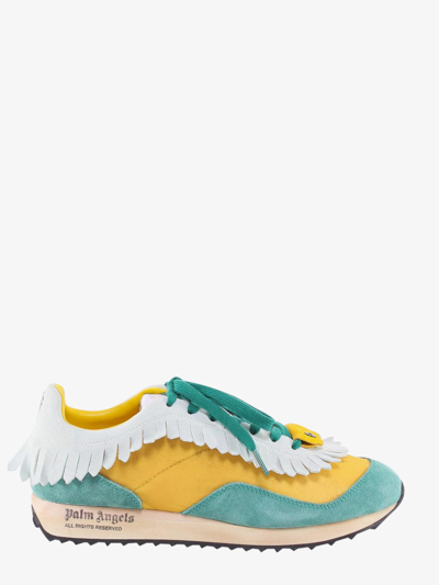 Shop Palm Angels Sneakers In Yellow