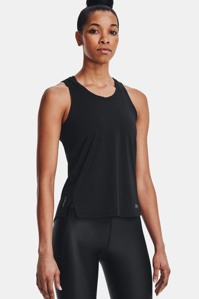 Shop Under Armour Iso-chill 200 Laser Tank In Black