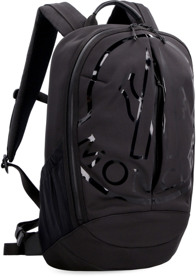 Shop Moncler Cut Nylon Backpack In Black