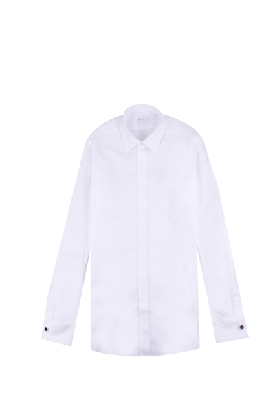 Shop Xacus Cotton Shirt In White