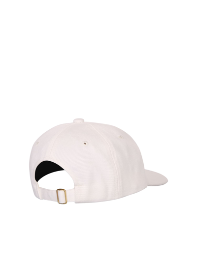 Shop Casablanca Embroidered-seashell Cotton Cap In White