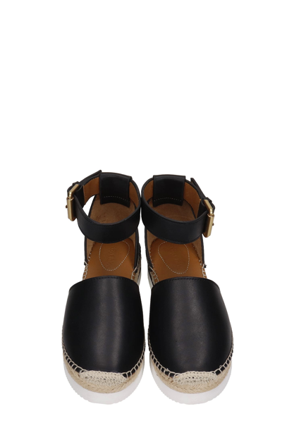 Shop See By Chloé Glyn Espadrilles In Black Leather
