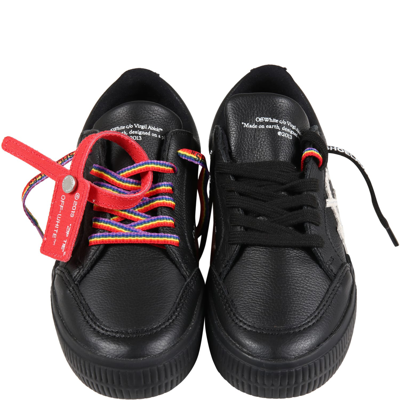 Shop Off-white Black Sneakers For Kids