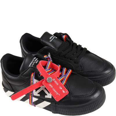 Shop Off-white Black Sneakers For Kids