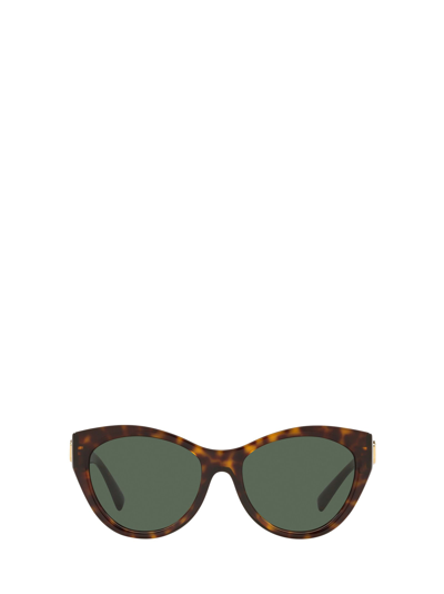 Shop Valentino Va4109 Havana Sunglasses