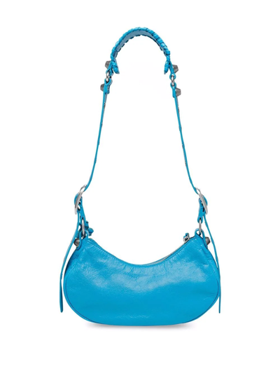 Shop Balenciaga Le Cagole Xs Shoulder Bag In Blau