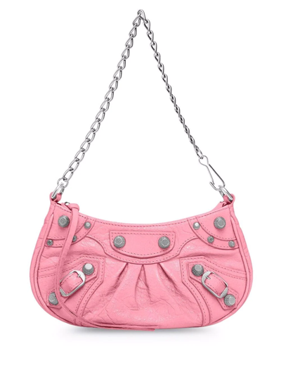 Shop Balenciaga Le Cagole Shoulder Bag In Rosa